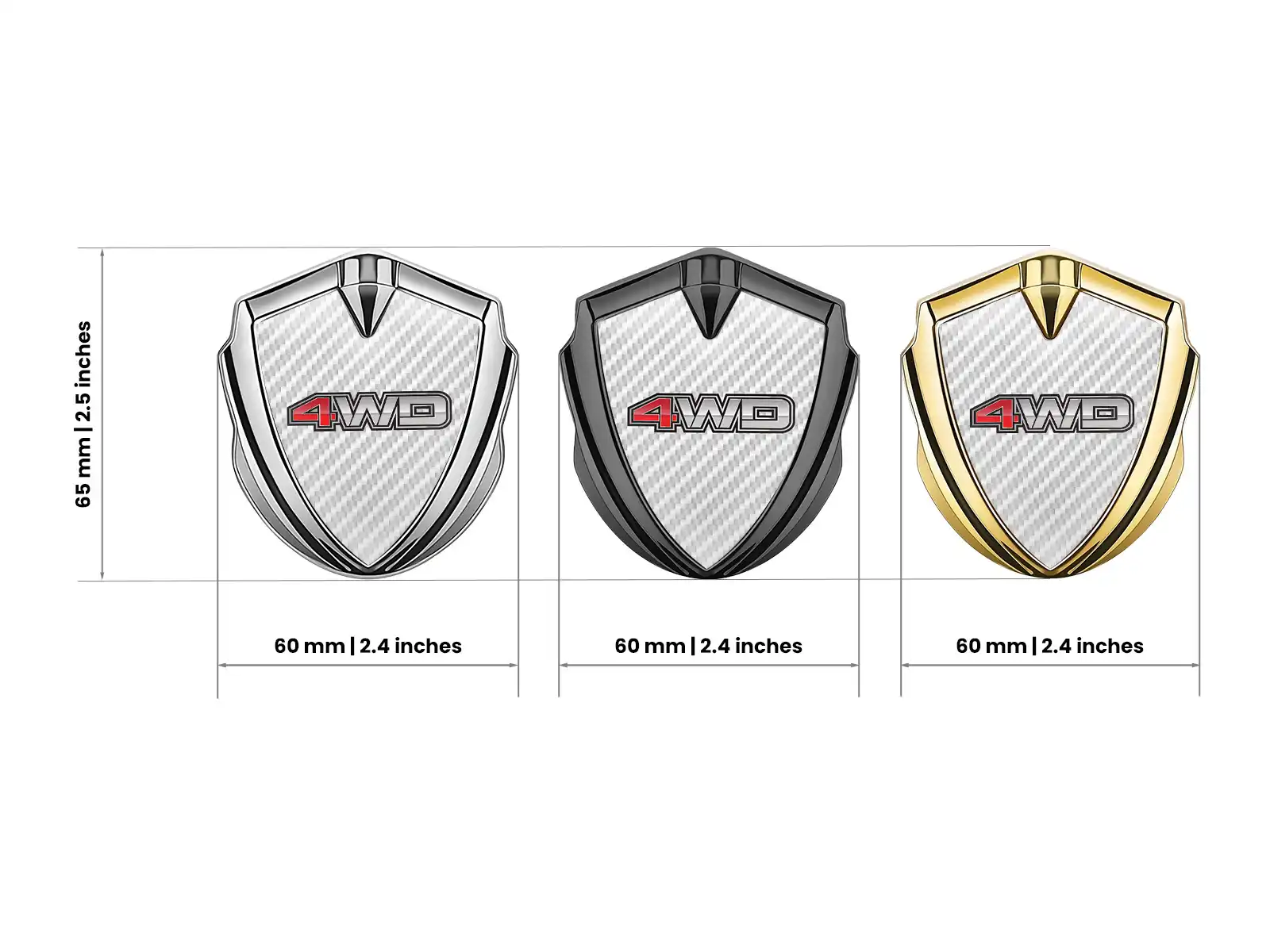 Silicone Emblem Badge Modern Look High-End Style